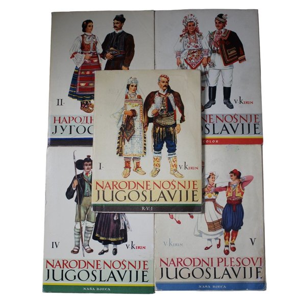 Narodne Nosnje Jugoslavije Vladimir Kirin Folk Costumes And Dance Complete Set